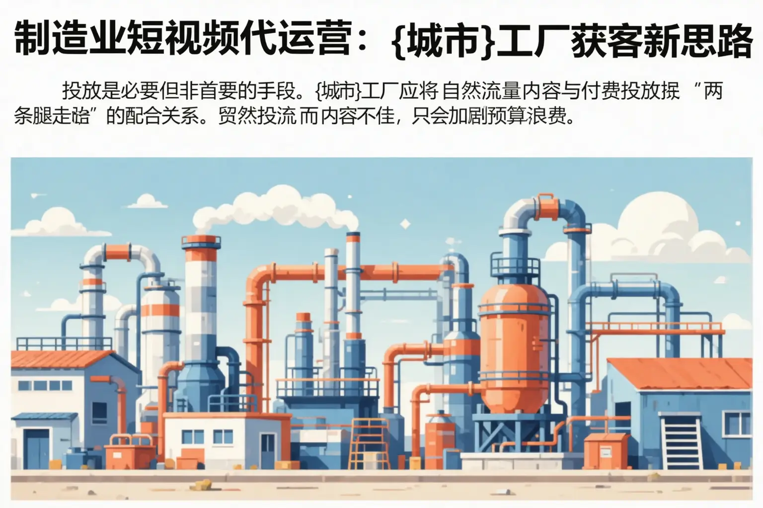 制造业短视频代运营：涵江工厂获客新思路